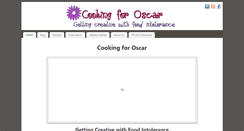 Desktop Screenshot of cookingforoscar.com