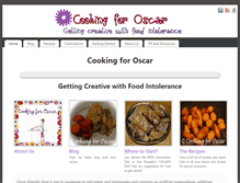 Tablet Screenshot of cookingforoscar.com